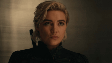 Florence Pugh como Yelena Belova em Thunderbolts* (Reprodução / Marvel)