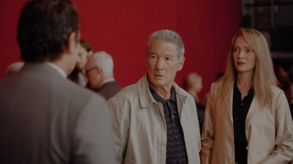 Com Richard Gere e Uma Thurman, Oh Canadá já tem data para estrear no Brasil Richard Gere como Leo e Uma Thurman como Emma em Oh Canadá (Reprodução / California Filmes)