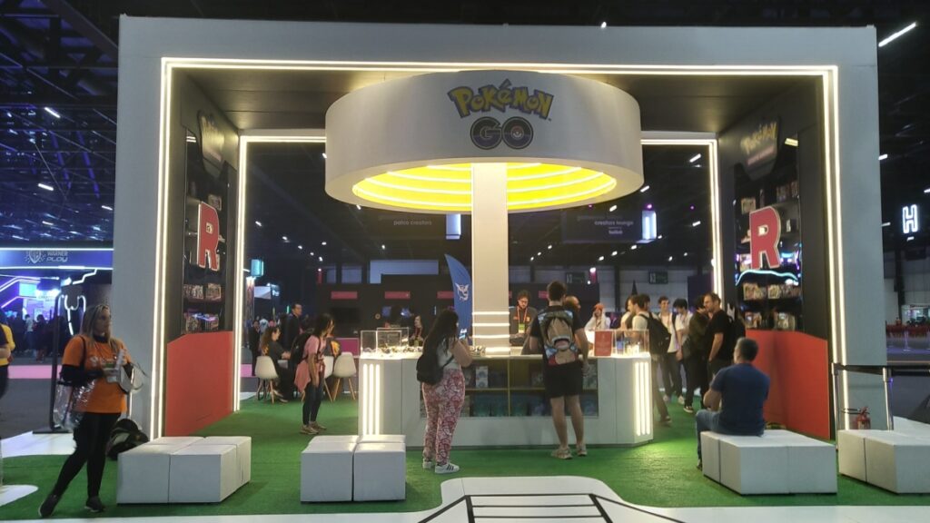 Pokémon Go une comunidade mais uma vez na gamescom latam Estande de Pokémon Go na gamescom latam (Foto: Sergio Scarpa)