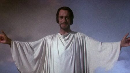 Max von Sydow como Jesus em A Maior História de Todos os Tempos (Reprodução)