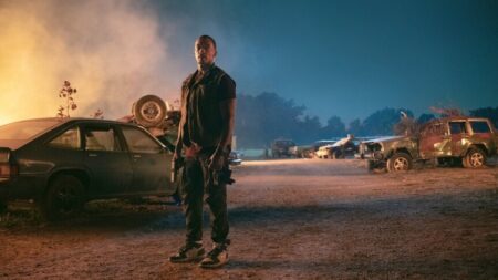 Anthony Mackie como John Doe em Twisted Metal (Reprodução / Peacock)