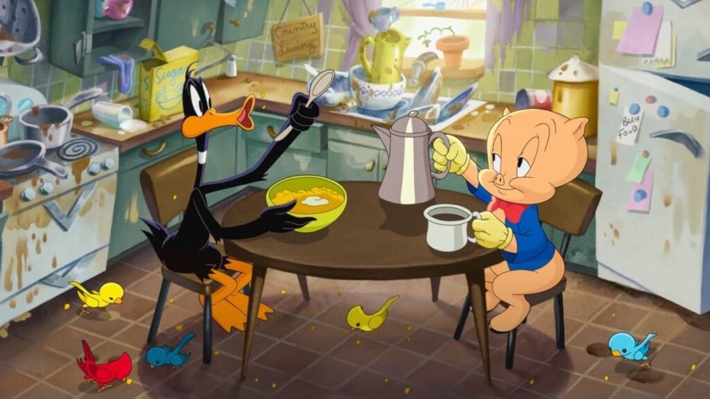 Gaguinho e Patolino em Looney Tunes - O Filme: O Dia Que A Terra Explodiu (Reprodução / Paris Filmes)