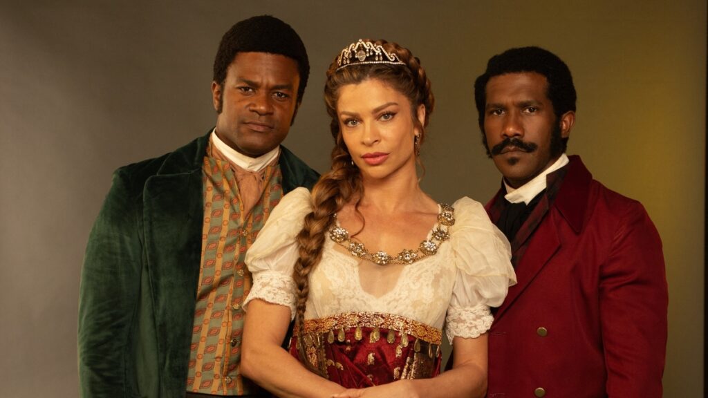 Quando Dona Beja estreia na Max? Grazi Massafera, David Junior e André Luiz Miranda (Divulgação / Max)
