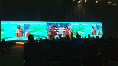 Apresentação de Pokémon Go na gamescom latam (Foto: Sergio Scarpa)