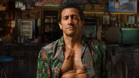 Jake Gyllenhaal como Dalton em Matador de Aluguel (Divulgação / Prime Video)