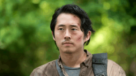 Steven Yeun como Glenn em The Walking Dead (Reprodução)