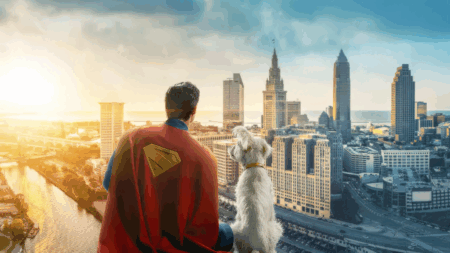 David Corensweet como Superman e Krypto em Superman (Divulgação / Warner. Bros.)