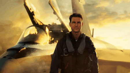 Tom Cruise como Capt. Pete em Top Gun: Maverick (Divulgação / Paramount)