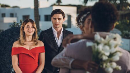 Nicole Wallace como Noah e Gabriel Guevara como Nick em Nossa Culpa (Divulgação / Prime Video)