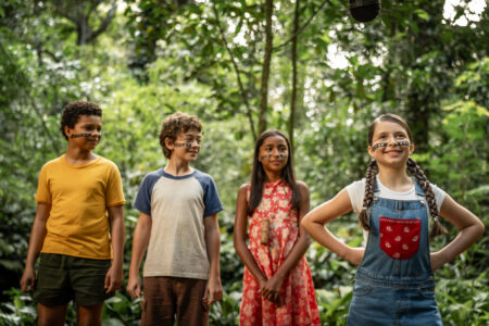 O Diário de Pilar na Amazônia ganha adaptação para os cinemas O Diário de Pilar na Amazônia _ Lina Flor, Miguel Soares, Sophia Ataíde e Thúlio Naab. Crédito_ LauraCampanella