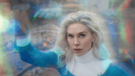 Vanessa Kirby como Sue Storm em Quarteto Fantástico: Primeiros Passos (Reprodução / Marvel Studios)