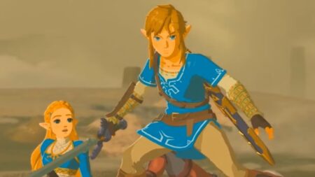 Legend Of Zelda Breath Of The Wild Link And Zelda Blue