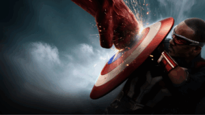 Anthony Mackie como Capitão América em Capitão América: Admirável Mundo Novo (Divulgação / Marvel)