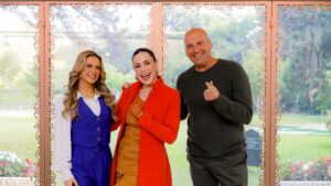Nova temporada de Bake Off Brasil já tem data de estreia Nadja Haddad, Beca Milano e Giuseppe Gerundino em Bake Off Brasil (Lourival Ribeiro / SBT)