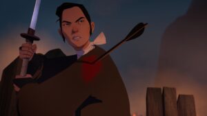Mizu em Samurai de Olhos Azuis (Divulgação / Netflix)