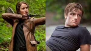Elenco de Jogos Vorazes: onde estão os atores atualmente Jennifer Lawrence e Josh Hutcherson são Katniss Everdeen e Peeta Melark em Jogos Vorazes.