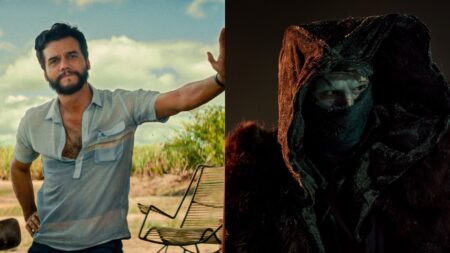 Cena mostra personagens de O Agente Secreto e Frankenstein, dois dos principais lançamentos da semana nos cinemas e streamings