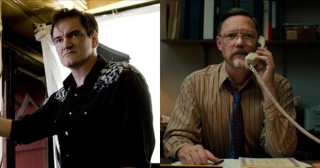 Após ser criticado por Tarantino, Matthew Lillard desabafa: ‘Vivi meu próprio velório’ Matthew Lillard e Quentin Tarantino aparecem em fotos lado a lado, o ator em ambiente de bastidores e o diretor sentado em um escritório falando ao telefone