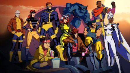 Equipe clássica de mutantes reunida na animação X-Men ’97, destacando personagens centrais que devem retornar na X-Men 97 segunda temporada da Marvel.