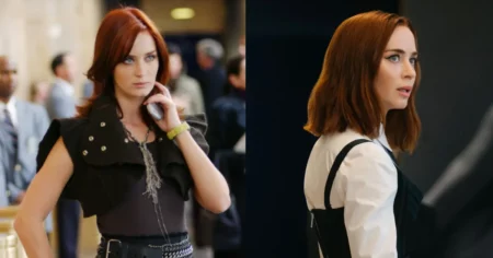 Emily da vida real quebra o silêncio sobre O Diabo Veste Prada: ‘pareceu uma traição’ Emily Blunt como Emily Charlton em cenas de O Diabo Veste Prada