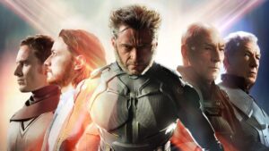 Marvel pode adiar live action de X-Men e apostar em personagem; entenda Montagem com versões de personagens da franquia X-Men: ao centro, Wolverine em traje tático com expressão intensa, cercado por outros personagens em perfis laterais, com iluminação dramática e efeitos de luz ao fundo.