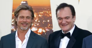 Quentin Tarantino teria ameaçado a carreira de Brad Pitt após erro em cena; entenda Brad Pitt e Quentin Tarantino aparecem sorrindo lado a lado em evento de Era Uma Vez em... Hollywood