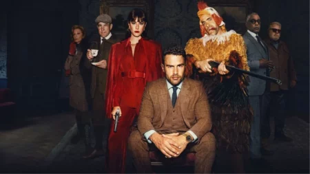 Magnatas do Crime: desvende os segredos da série e saiba onde assistir Elenco de Magnatas do Crime em arte promocional da série
