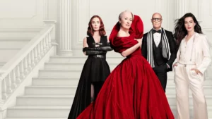 Cartaz do filme O diabo veste prada 2, com seus personagens principais