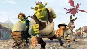 Shrek: detalhe sobre o futuro da franquia surpreende; veja Arte oficial de Shrek 3 com os personagens da animação.