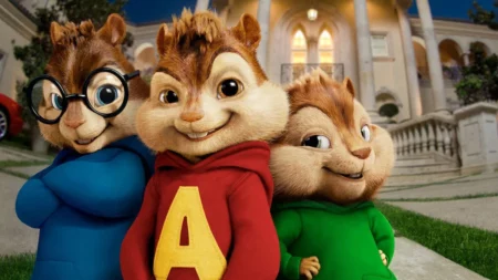 Arte oficial de Alvin e os Esquilos.