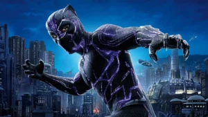 Arte oficial de Pantera Negra com Chadwick Boseman