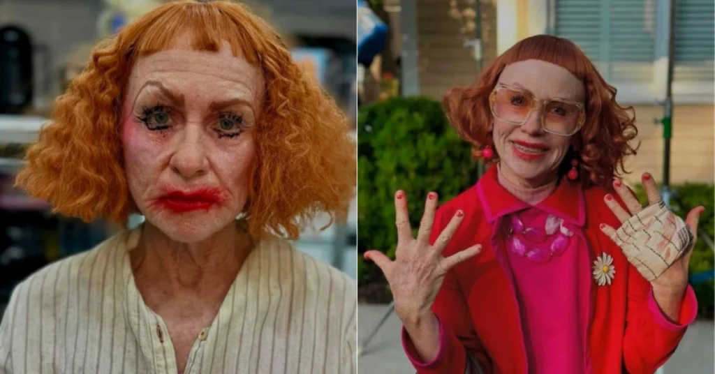 Gladys: Zach Cregger revela o que esperar da origem da vilã Montagem mostra Tia Gladys com dois visuais diferentes em cenas de A Hora do Mal